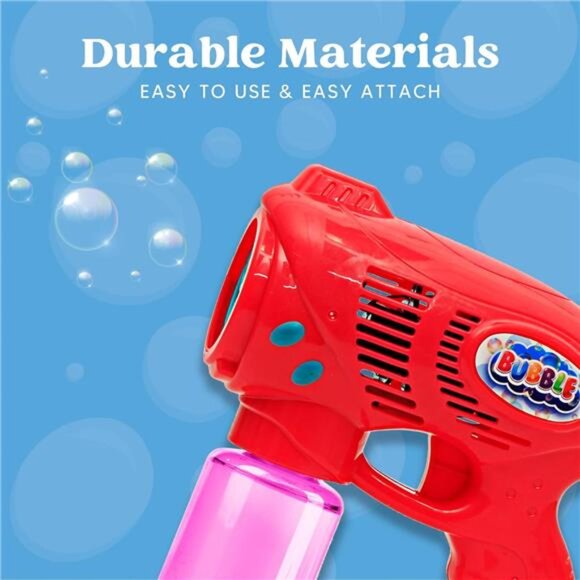 Bubble Guns with 2 Refill Solution (10 oz Total), Bubbles Maker - Picture 11 of 14